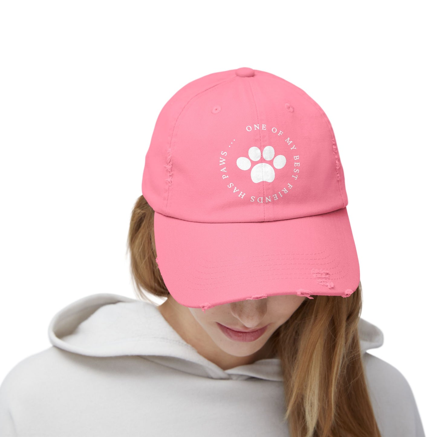 Paws Distressed Cap