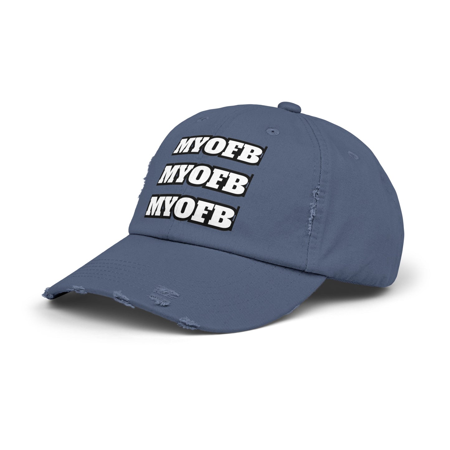 Mind Ya Own Distressed Cap