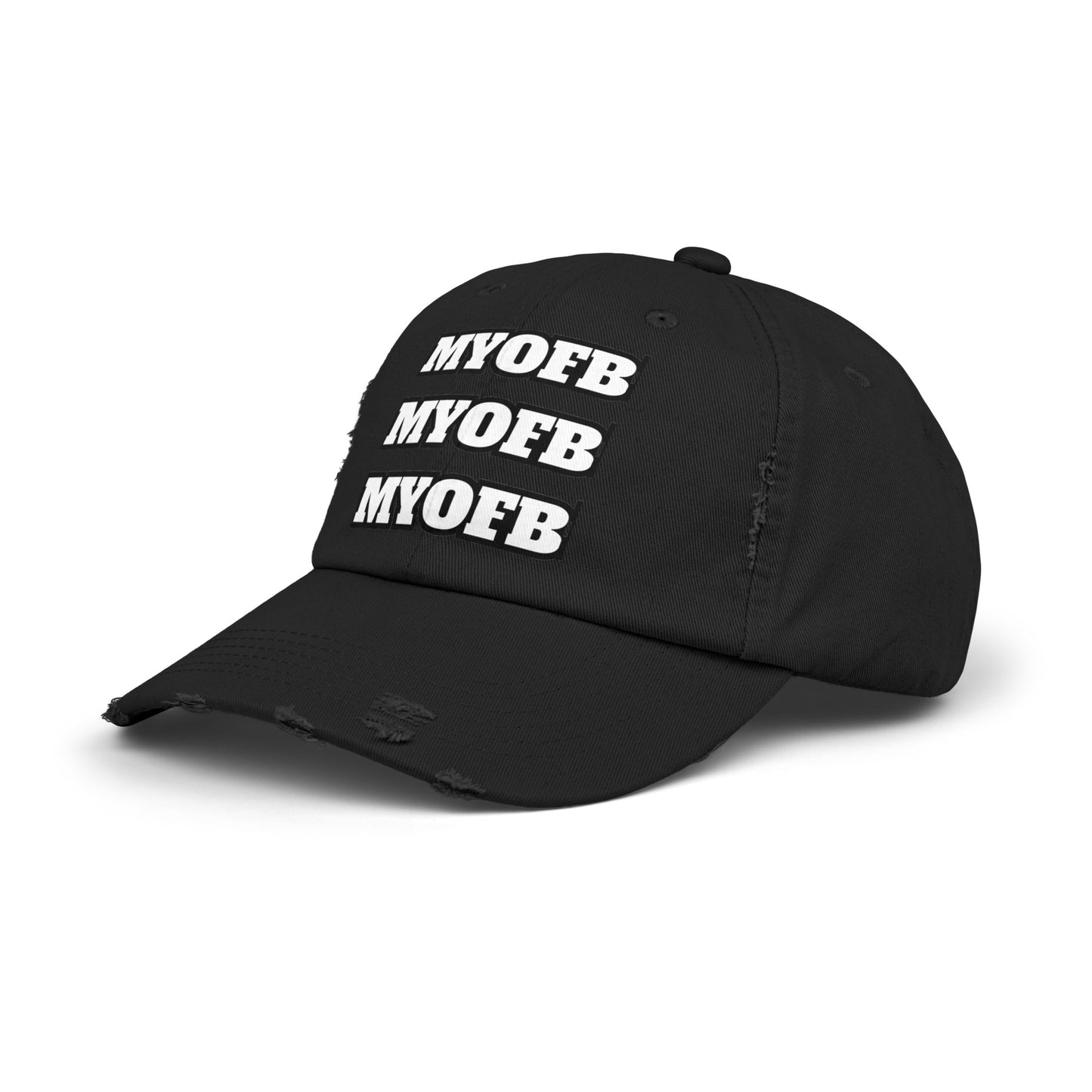 Mind Ya Own Distressed Cap