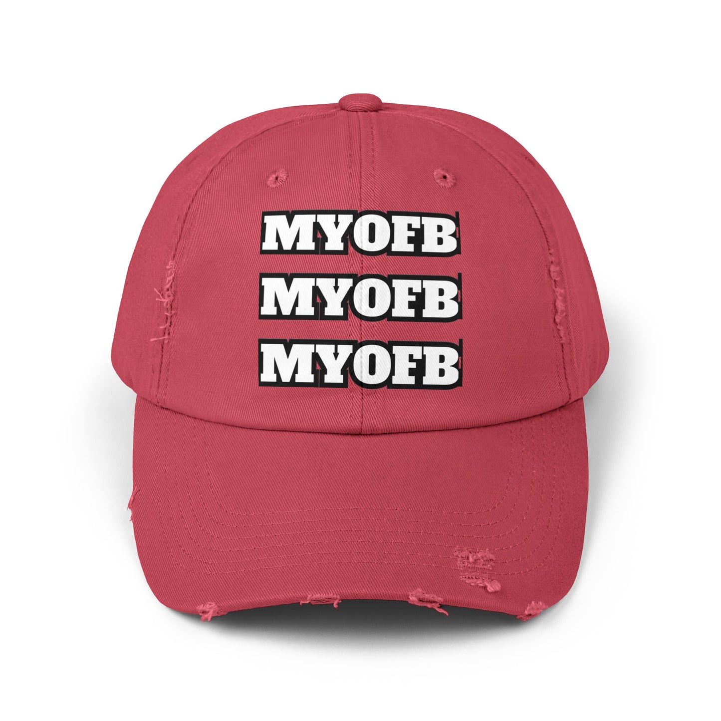 Mind Ya Own Distressed Cap