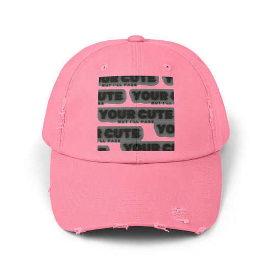 You Cute Distressed Cap