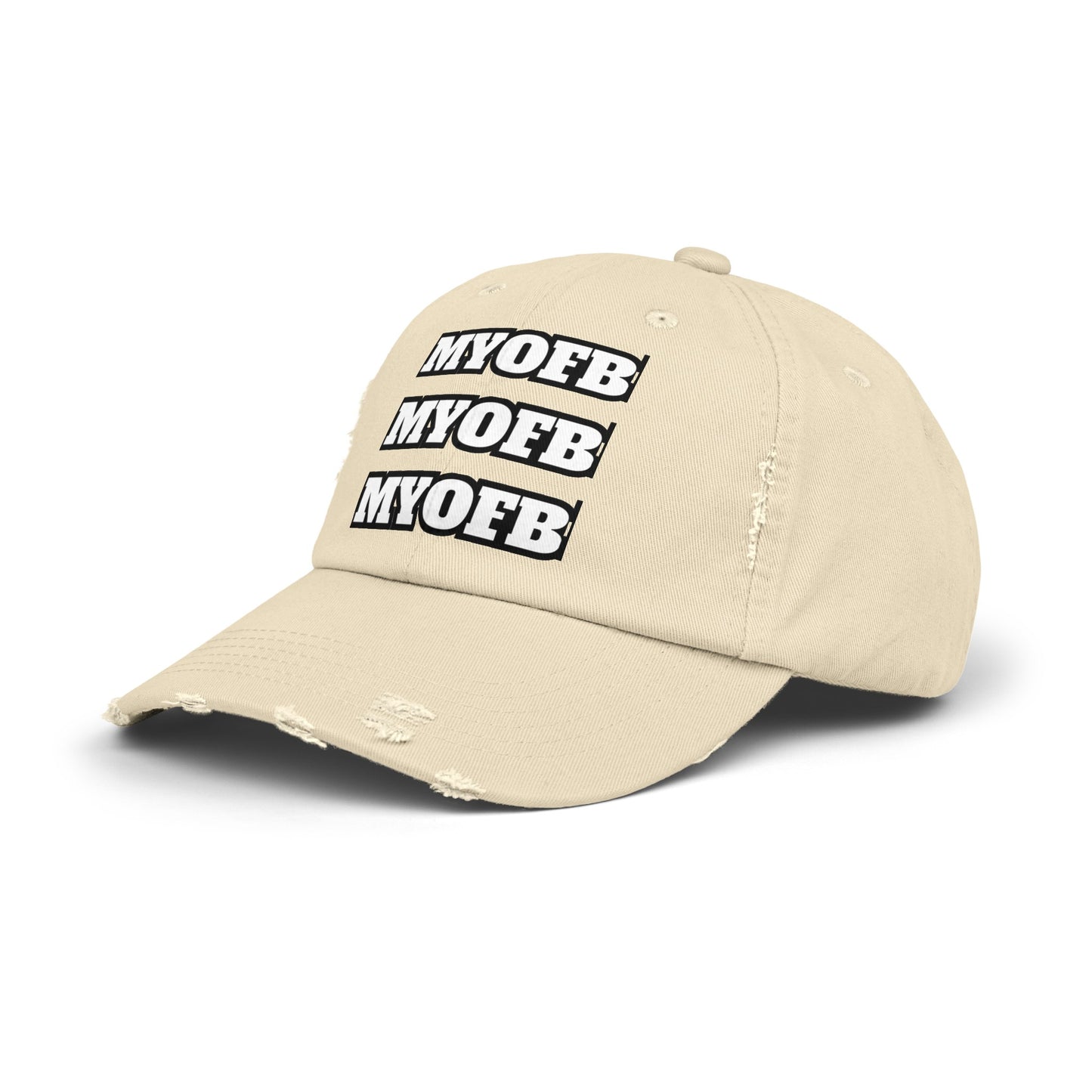 Mind Ya Own Distressed Cap