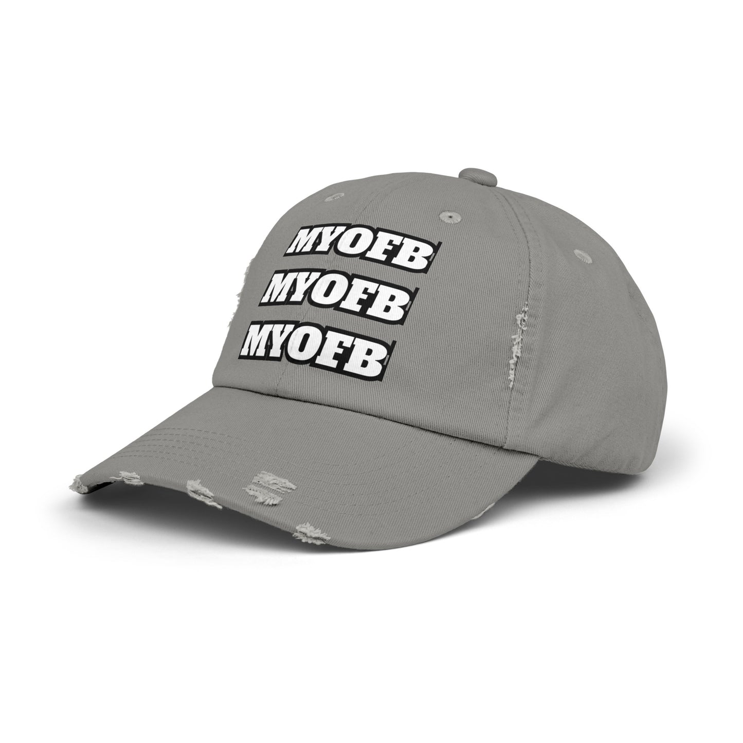 Mind Ya Own Distressed Cap