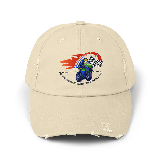 Awk. Motorcycle Distressed Cap
