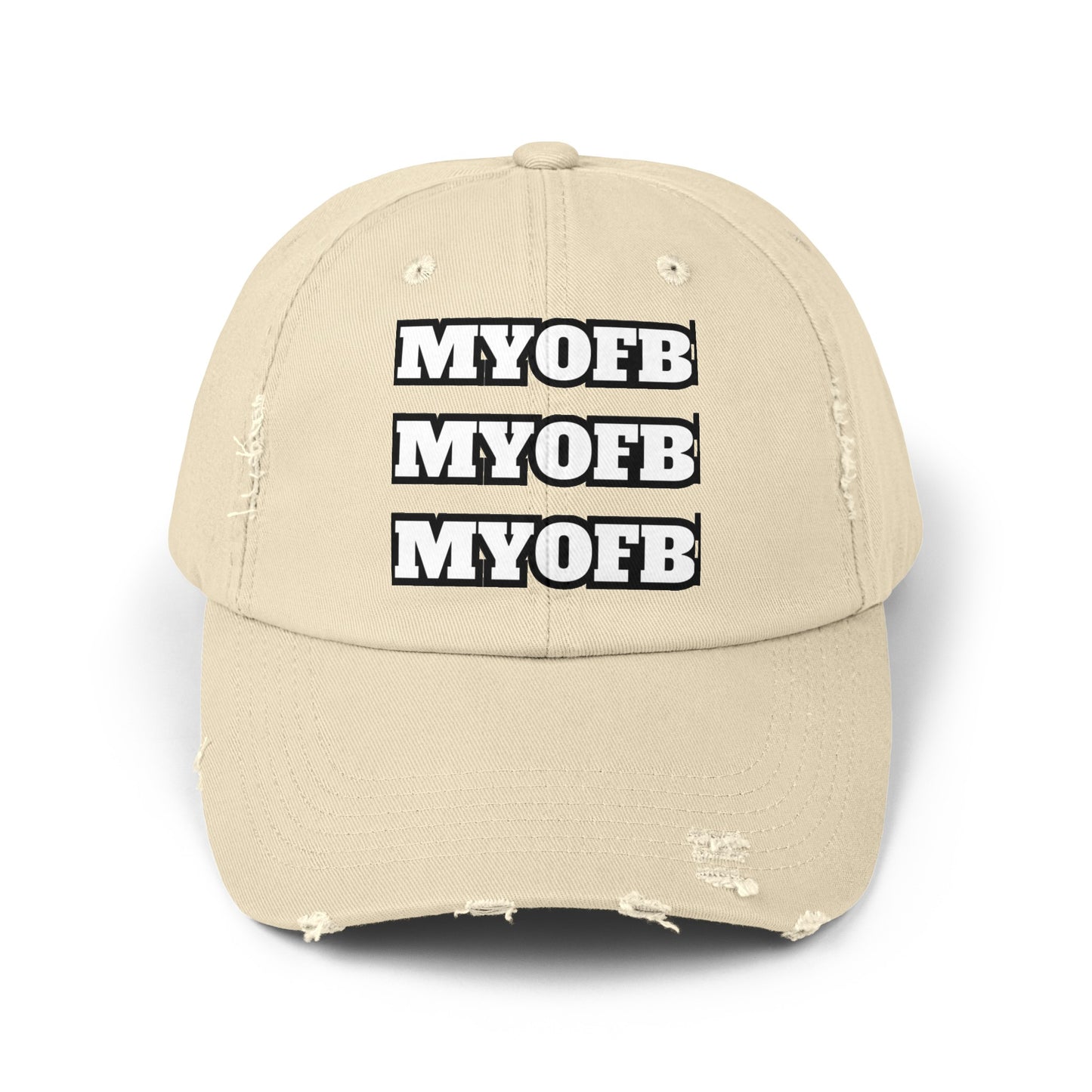 Mind Ya Own Distressed Cap