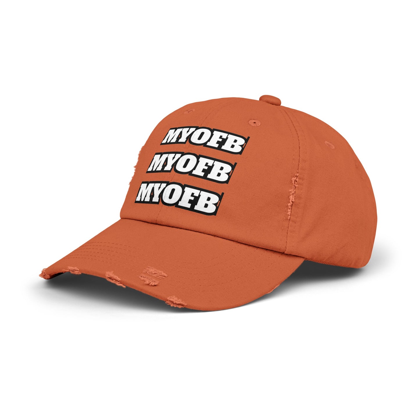 Mind Ya Own Distressed Cap