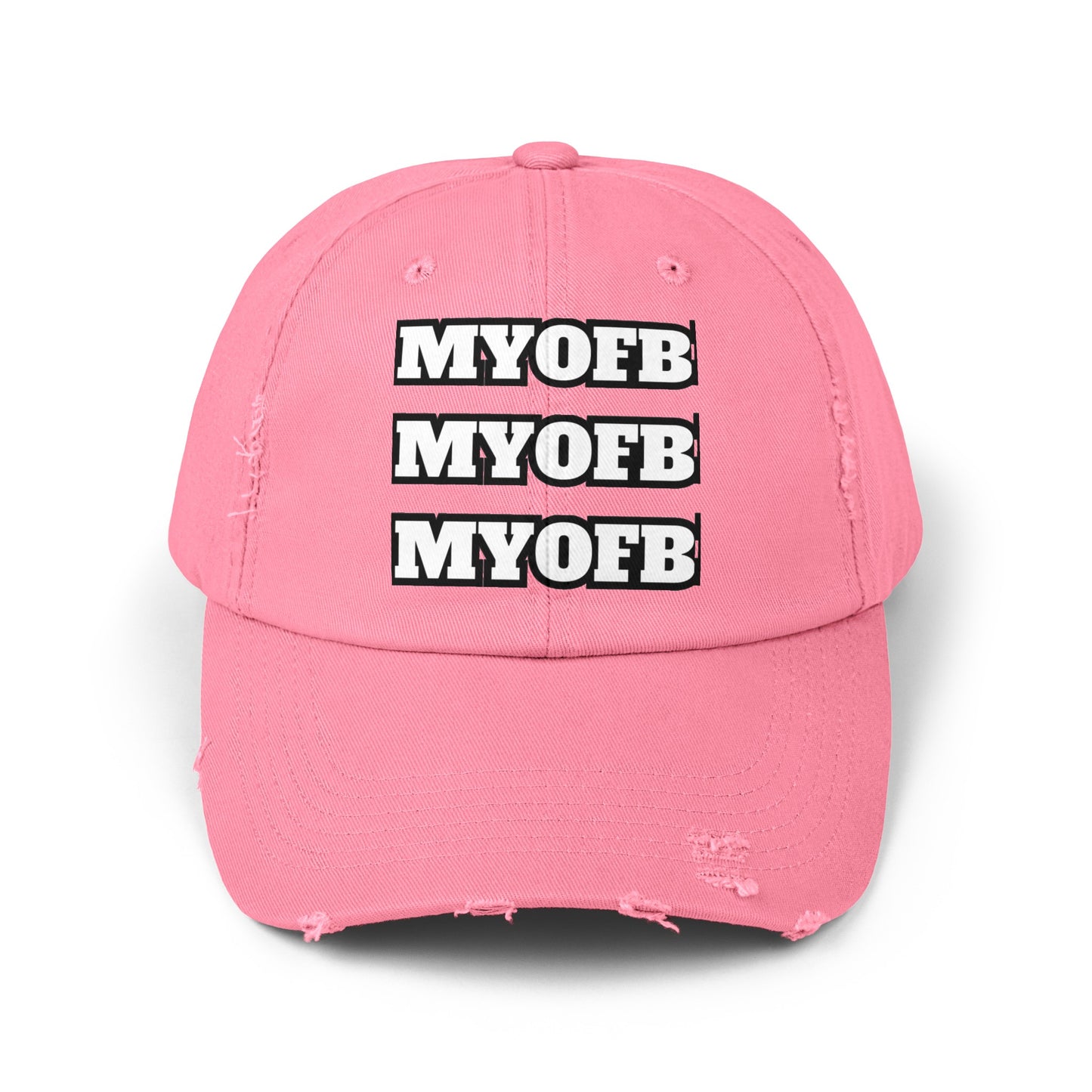 Mind Ya Own Distressed Cap