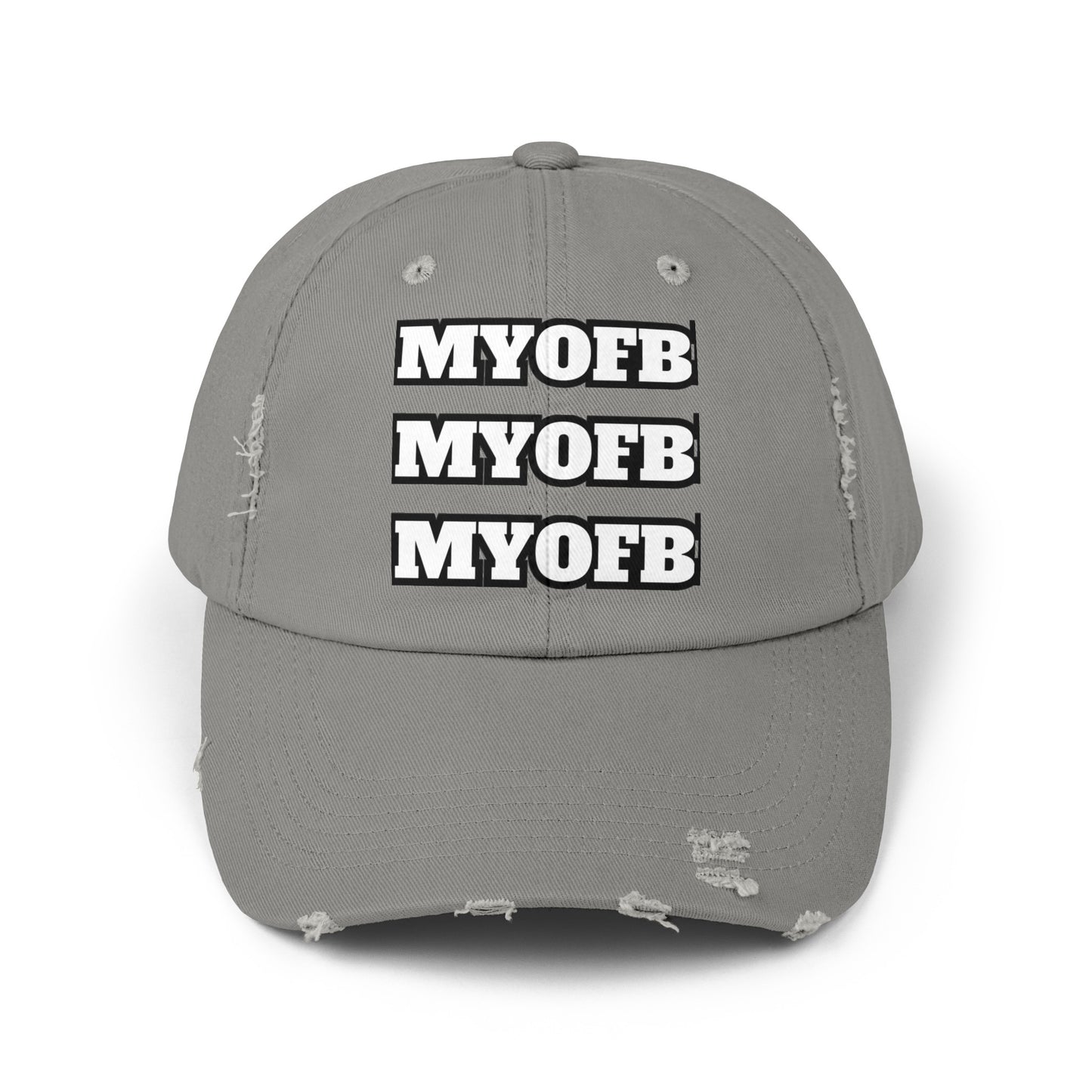 Mind Ya Own Distressed Cap