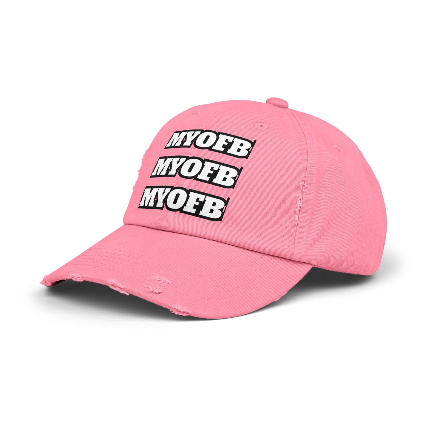 Mind Ya Own Distressed Cap